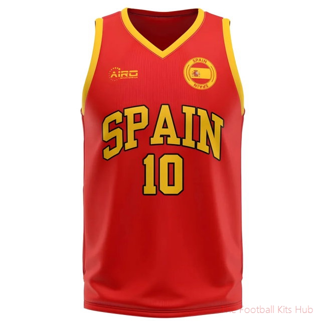 Premium Spain Basketball Home Shirt Sports Release-Unisoccer Shop